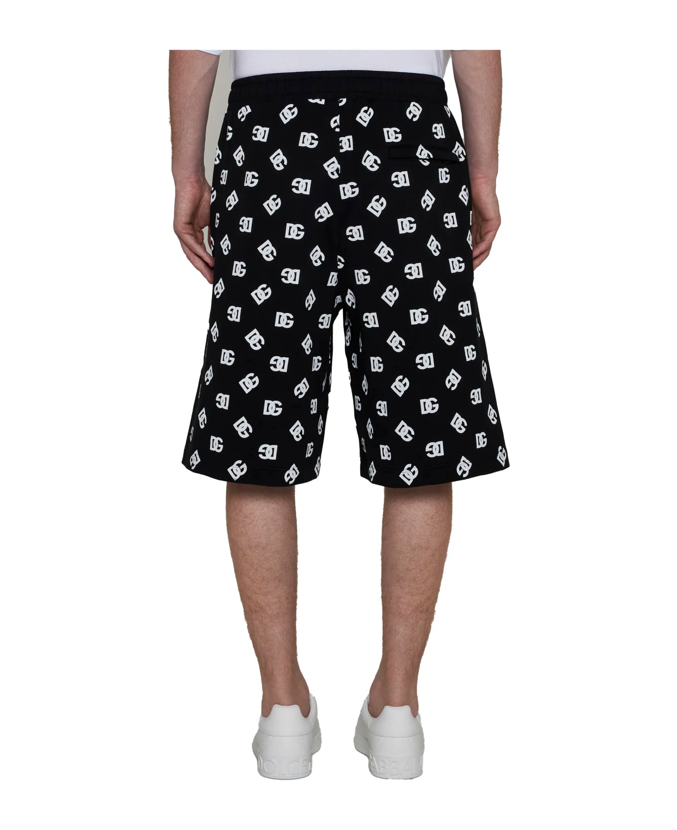 Shorts Dolce Gabbana Logo Black White