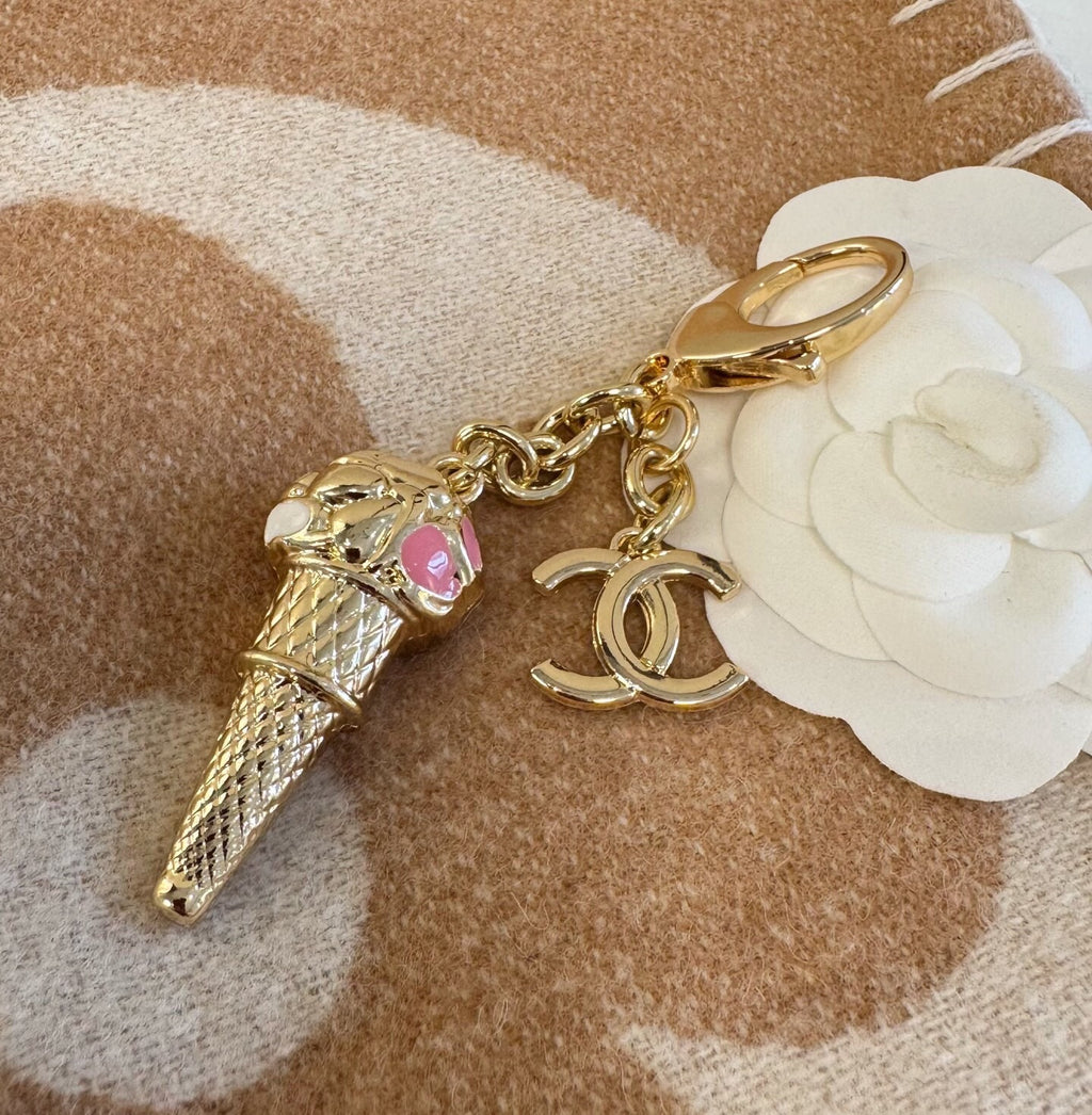 Carteira Chanel Metal Resin Strass Ice Cream
