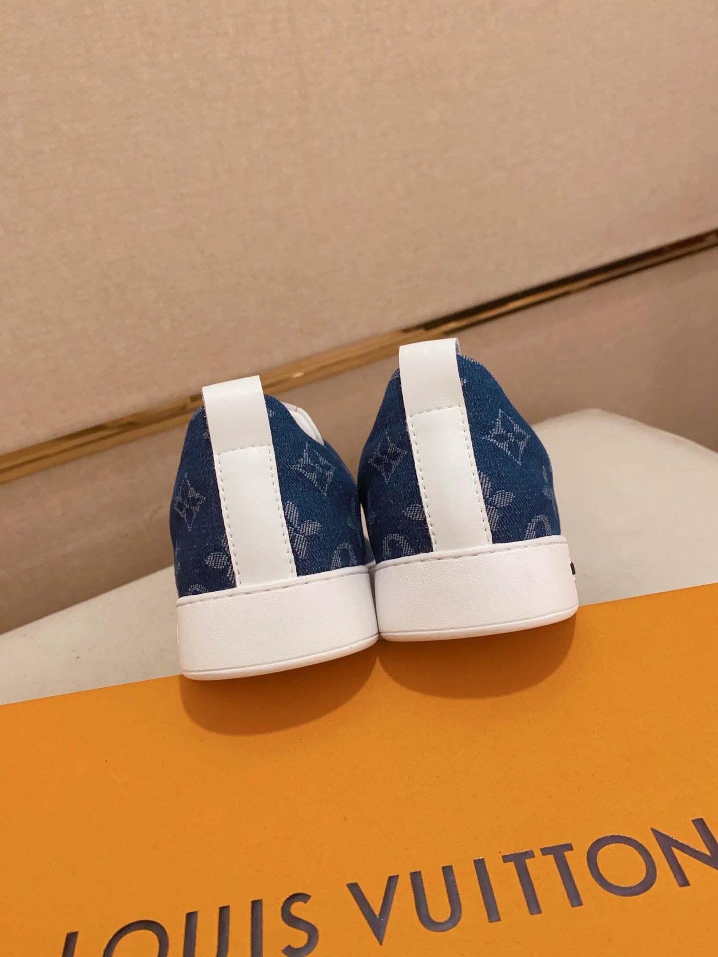 Tenis LV Mirror  Monogram Suede Blue