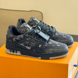 TRAINER BAIXO PRETO CINZA