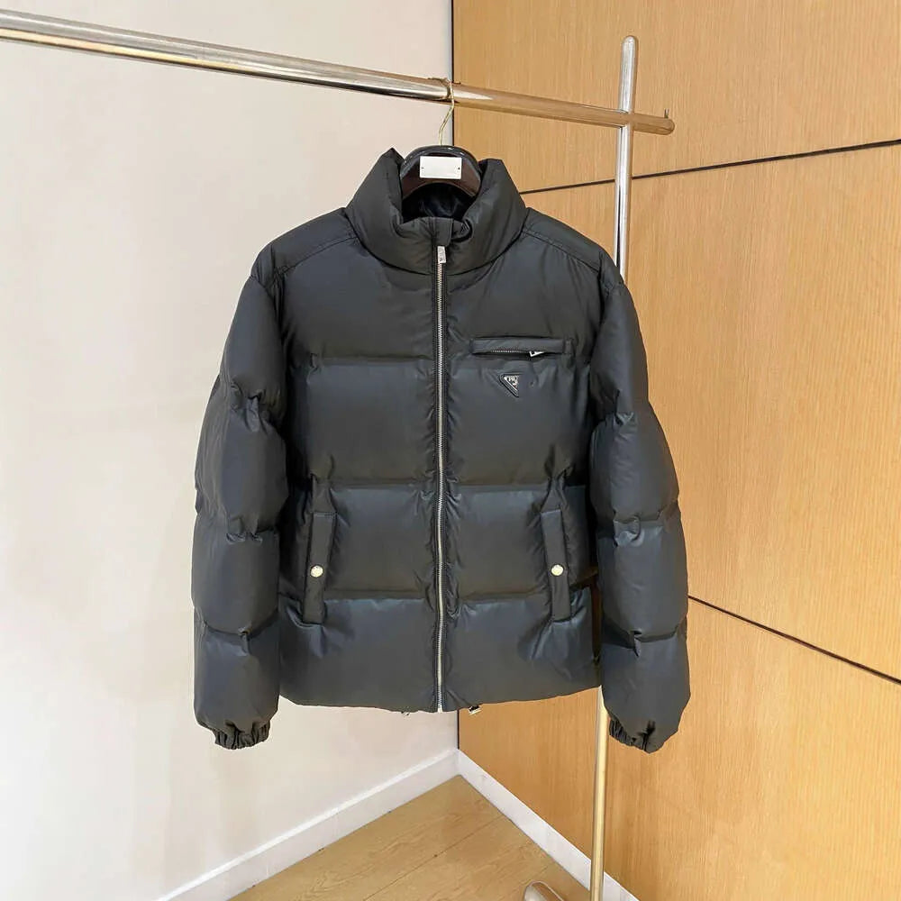 Jaqueta Prada Zip-Up Puffer Black