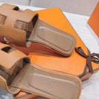 Hermes Oran Sandal Gold Box Calfskin Leathe