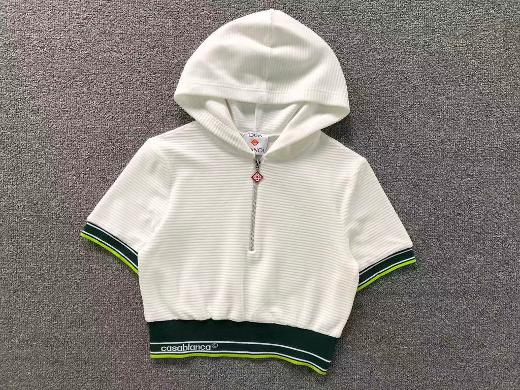 Conjunto CasaBlanca Velour Hooded Top