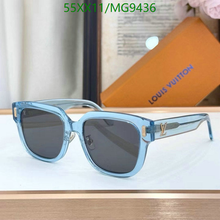 Óculos de sol LV Confidence Square Glasses Transparent
