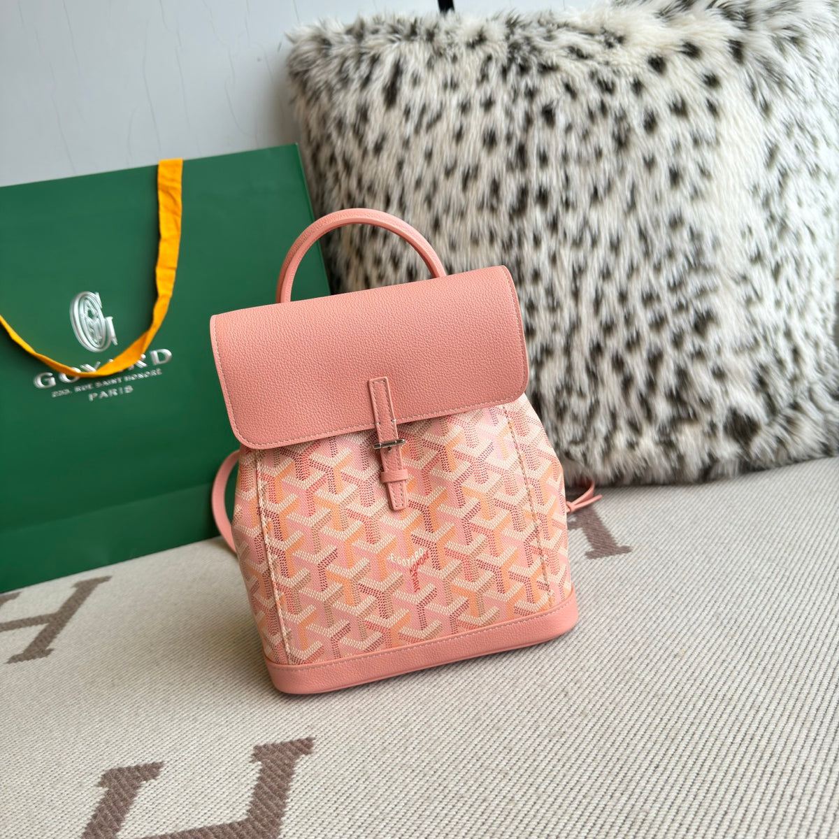 Mochila Goyard Calfskin BackPack Pink