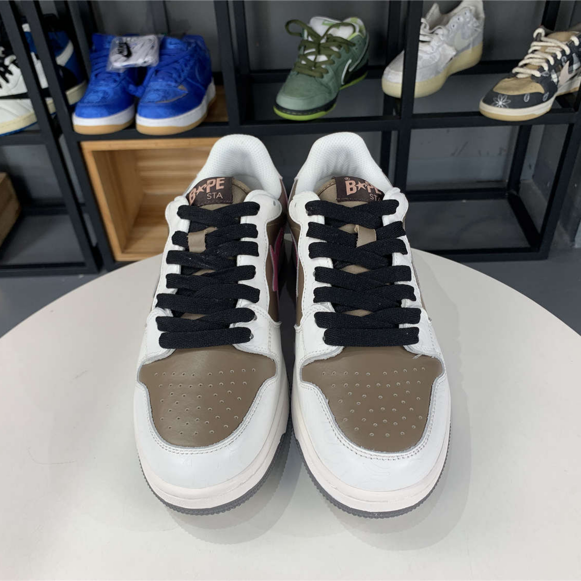 A Bathing Ape Bape Court Sta "Brown Pink"