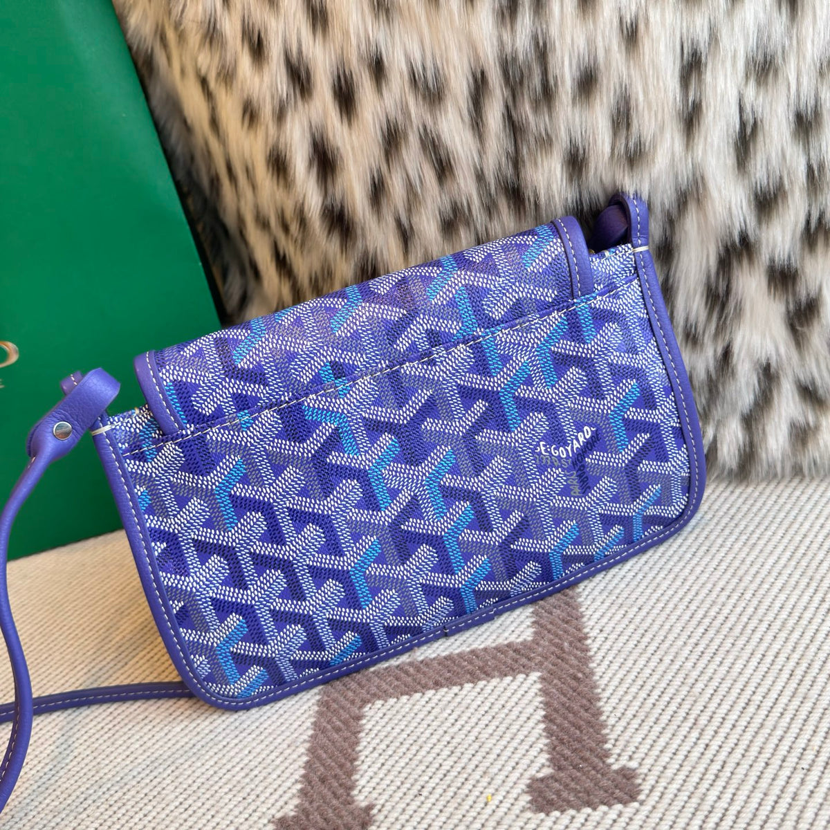 Goyard Plumet Pouch Wallet Multicoloured Bag Blue