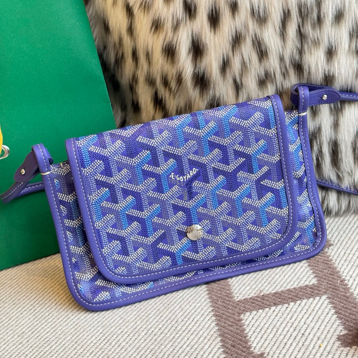 Goyard Plumet Pouch Wallet Multicoloured Bag Blue