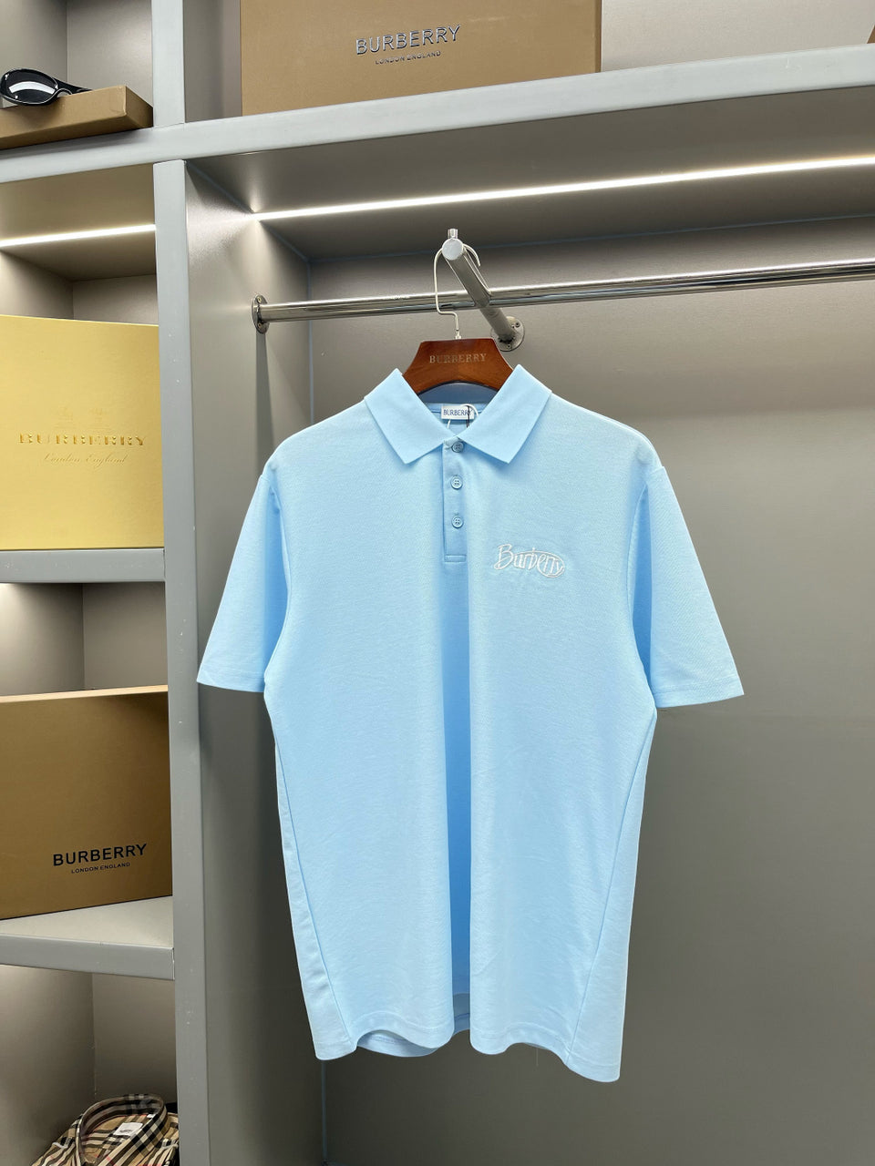 Polo Burberry Social Azul