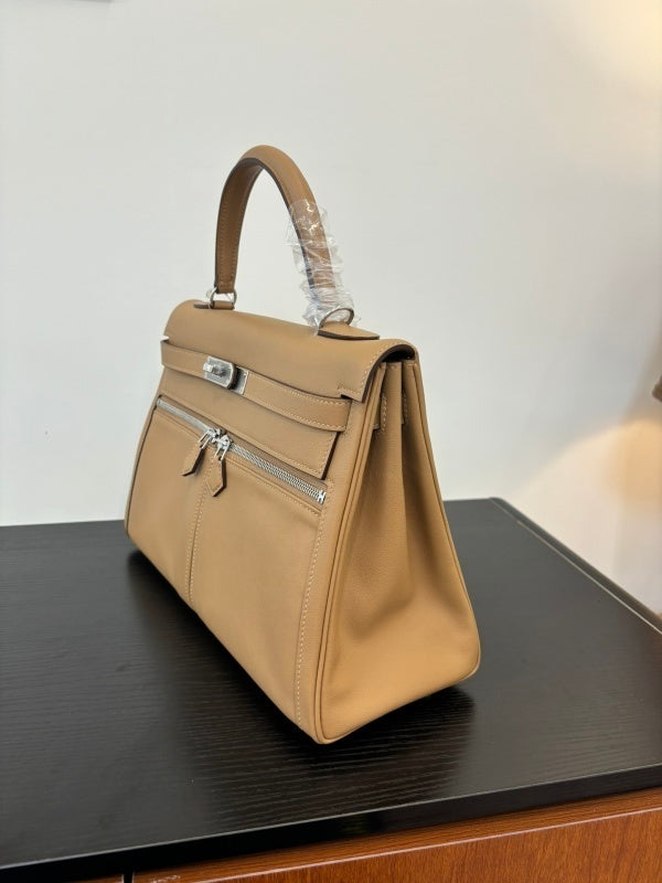 Bolsa Hermès Kelly 50 Relax Travel Bege