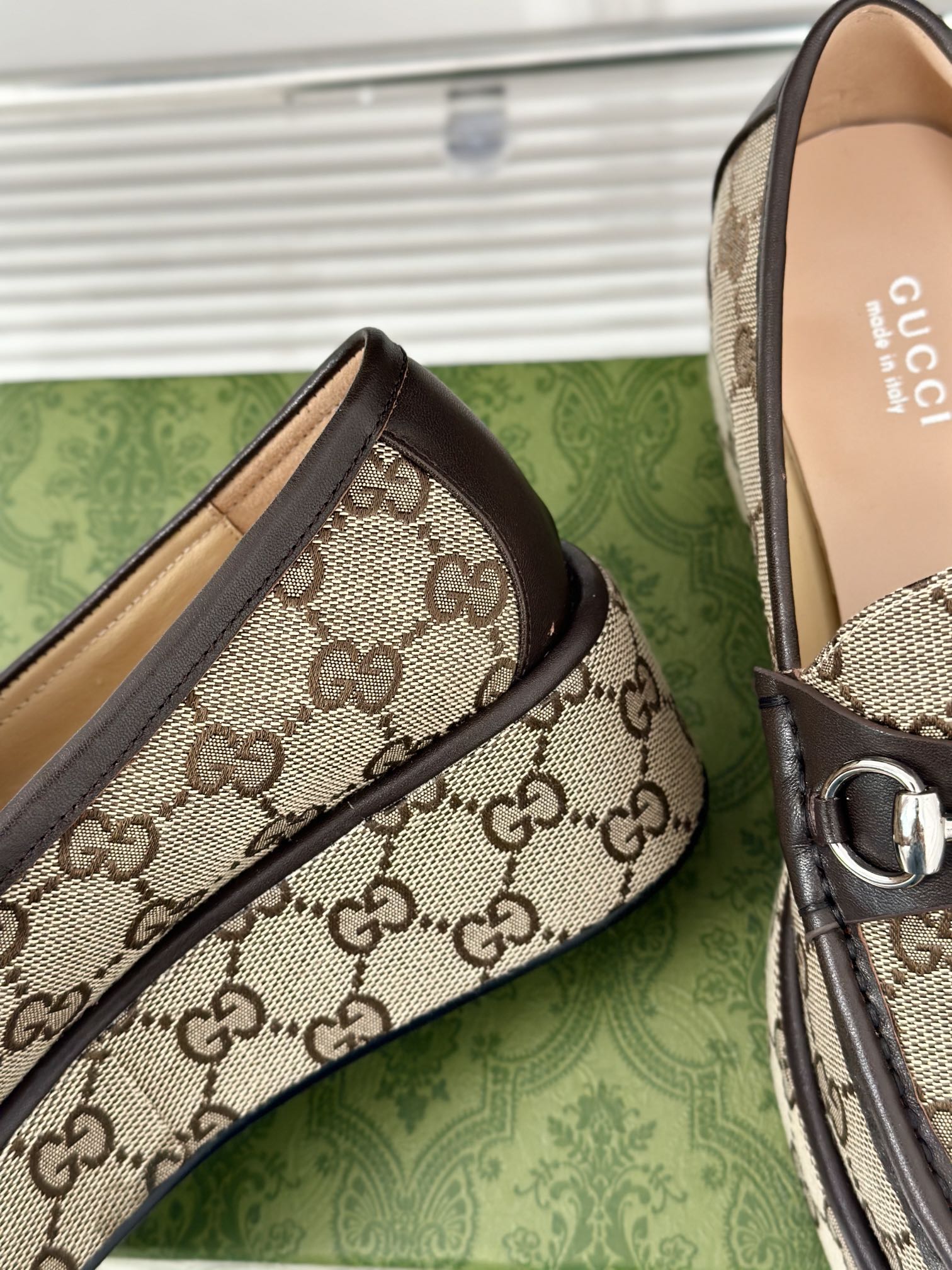 Gucci Loafers GG Dark Brown