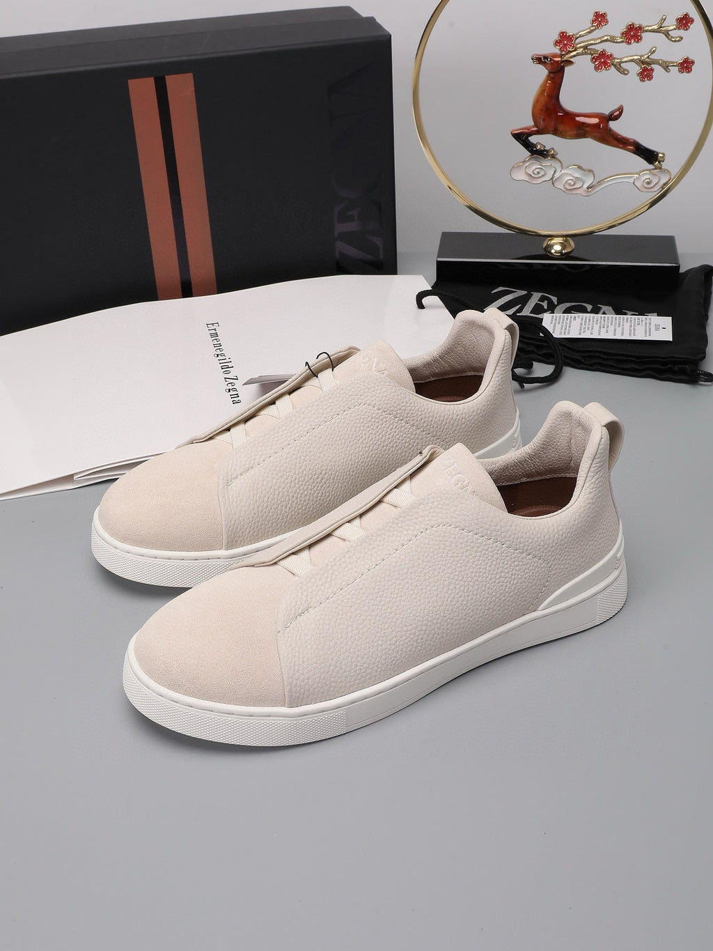 ZEGNA  Triple Stitch Sneakers (Pronta Entrega) Tamanho 41 e 42