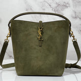 Bolsa Saint Laurent Le 37 Medium Suede Green