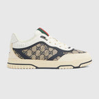 Tênis Gucci Re-Web sneaker in beige and blue GG