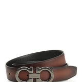 Cinto Ferragamo Gancini Brown Transparent