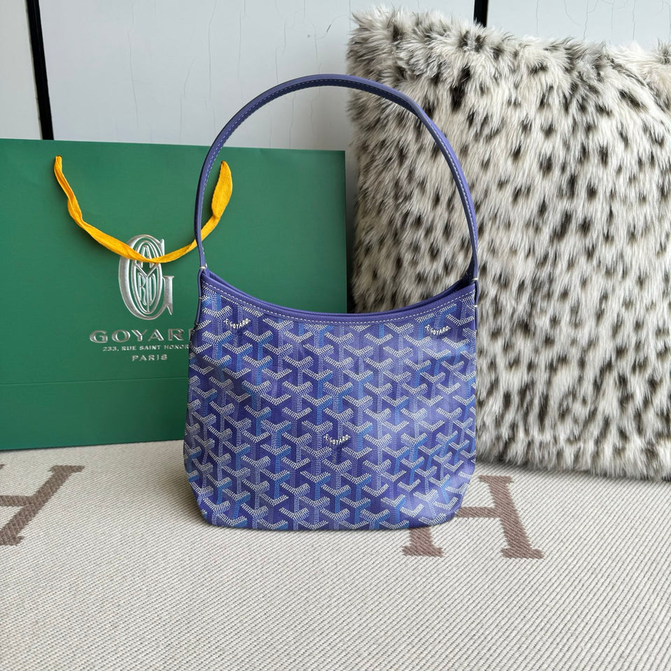 Goyard Necessaire Boheme Hobo Powder Blue