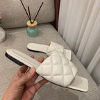 Sandália Bottega Veneta Padded Flat White