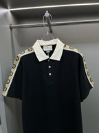 Polo Gucci Monogram Beige Black