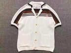 Conjunto CasaBlanca Tennis Stripe de crochê
