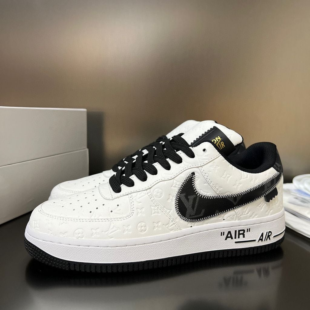 Louis Vuitton x Nike Air Force 1 Low White Black