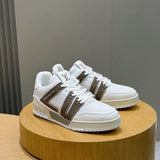 Tênis Louis Vuitton Trainer #54 Low Classic Branco/Marrom