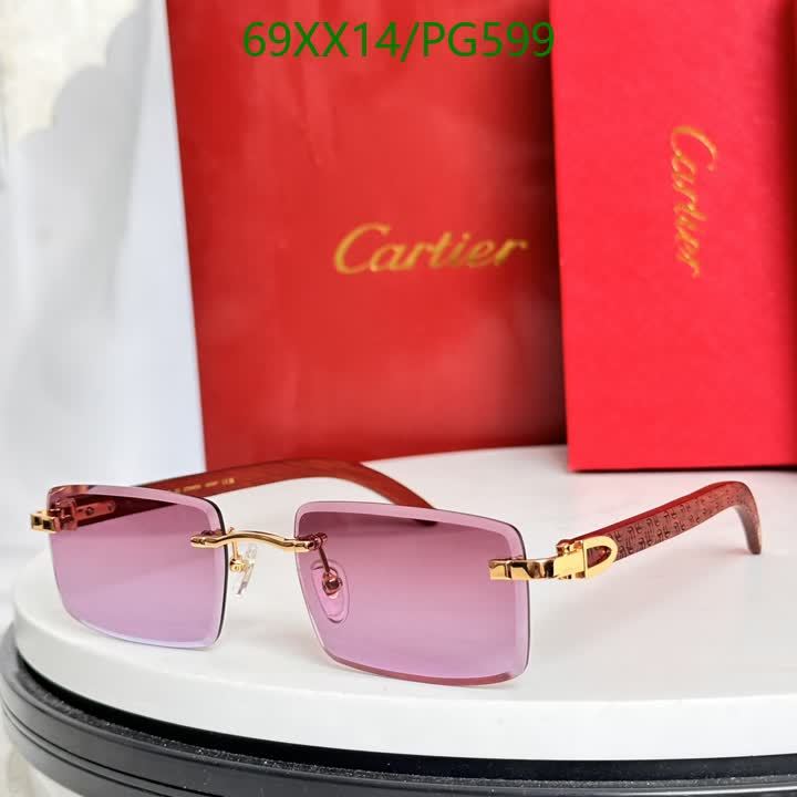 Óculos de sol Cartier Leopardo Rose
