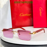 Óculos de sol Cartier Leopardo Rose
