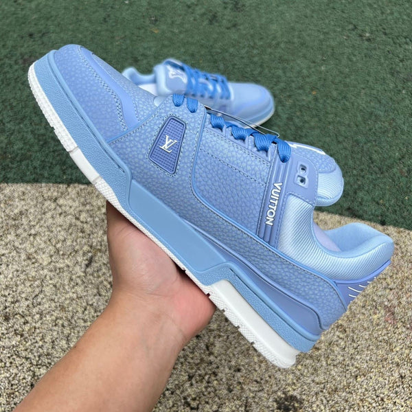 Louis Vuitton Trainer Light Blue White