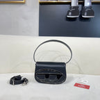 Diesel 1DR Shoulder Bag Nappa Leather Black