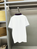 Polo Gucci White Gola Red