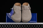 Birkenstock Boston Soft Footbed Suede Taupe