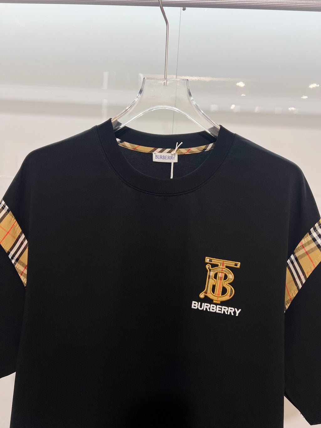 Camiseta Burberry Black Logo Black White