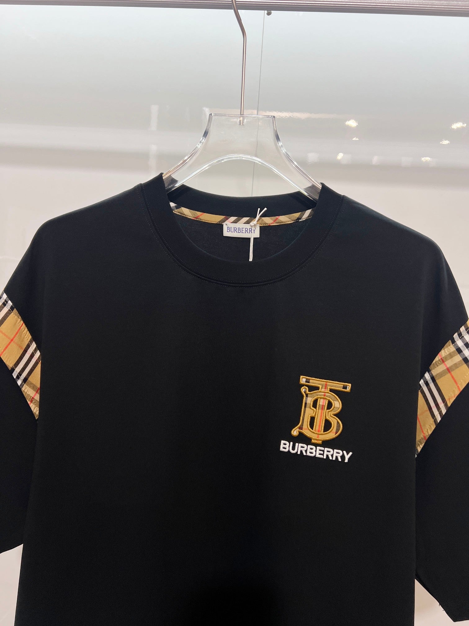 Camiseta Burberry Black Logo Black White