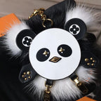 Chaveiro Bag Charm Lv Wild Panda Studs