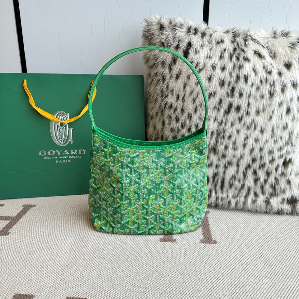 Goyard Necessaire Boheme Hobo Powder Green