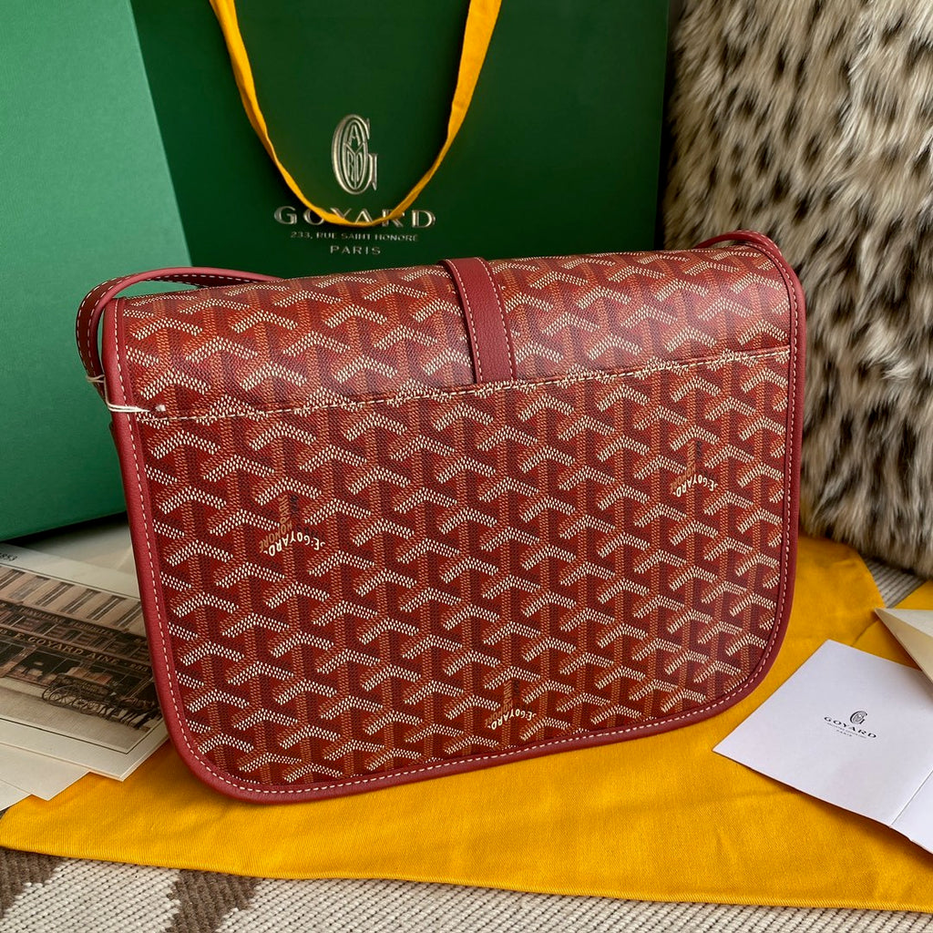 Goyard Belvedere Mm Bag Red