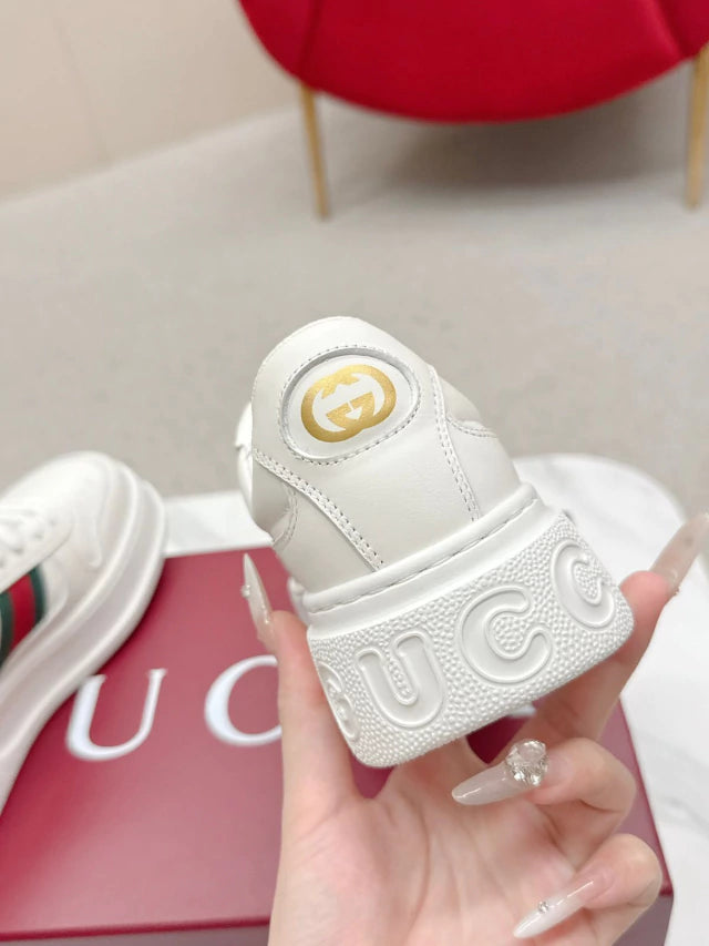 Gucci Chunky White Listras Logo Red Green (Pronta Entrega) Tamanho 42 e 43