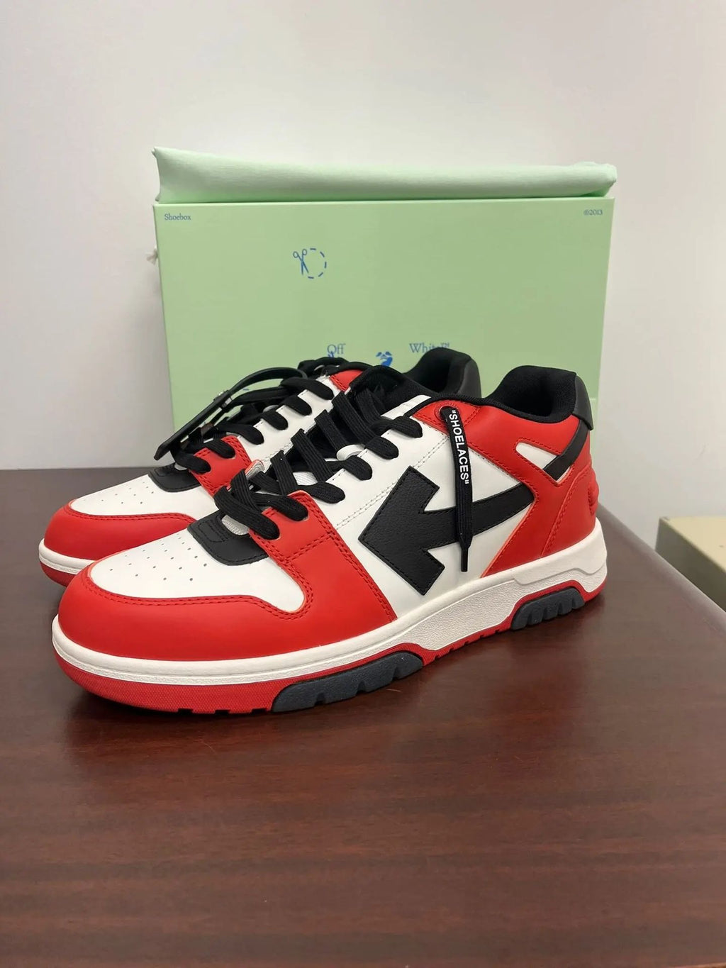Tênis Casual Off-White Vermelho (Pronta Entrega) Tamanho 43