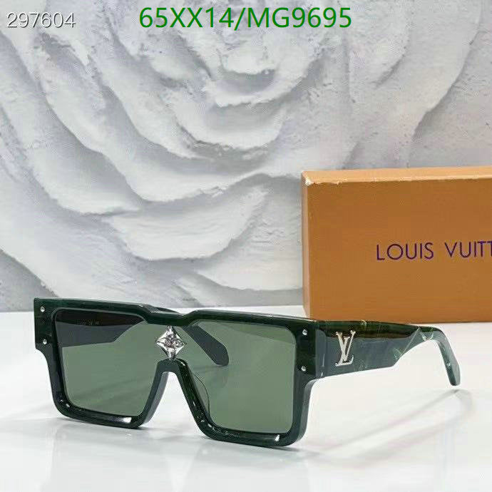 Óculos de sol Louis Vuitton Cyclon Green