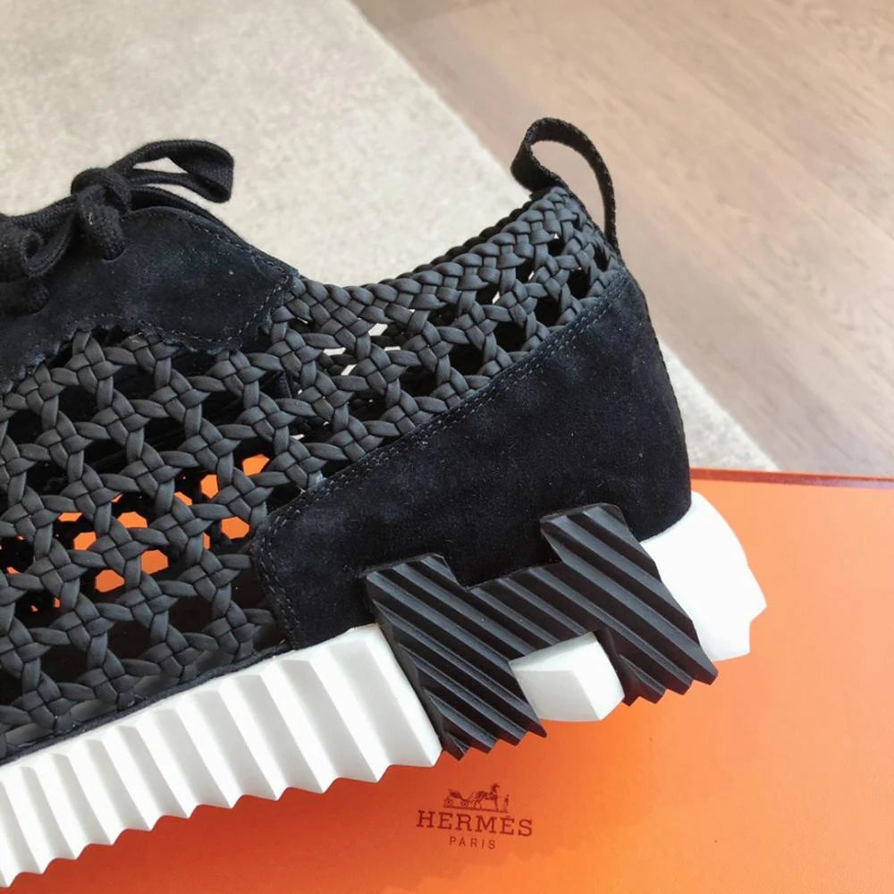 Tenis Hermès Bouncing Furado Black