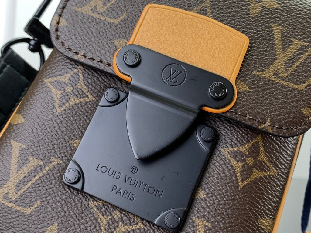 Bag S-lock Vertical Wearable Wallet Monogram Brown