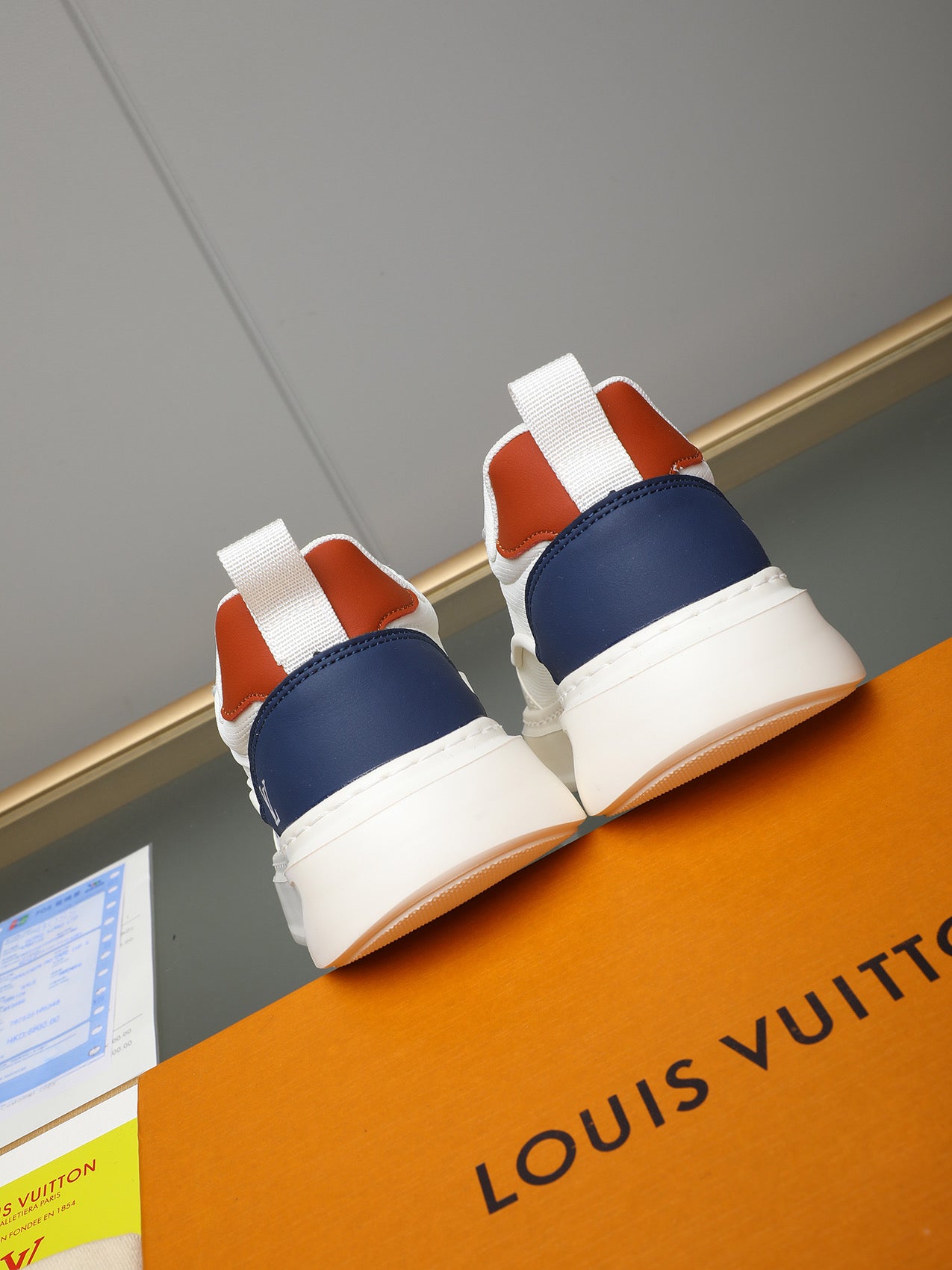 Tenis LV Mirror  Monogram White Blue