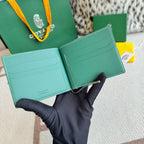 Porta Cartão Goyard VICTOIRE WALLET Green Monogram