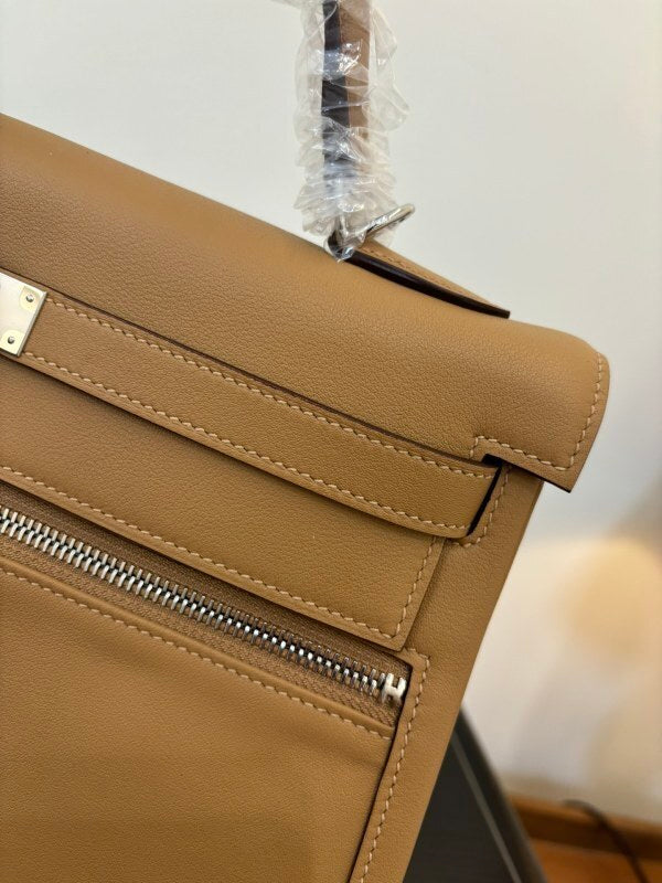 Bolsa Hermès Kelly 50 Relax Travel Bege