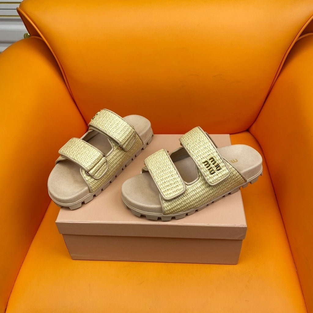 MIU MIU Flat Sandal