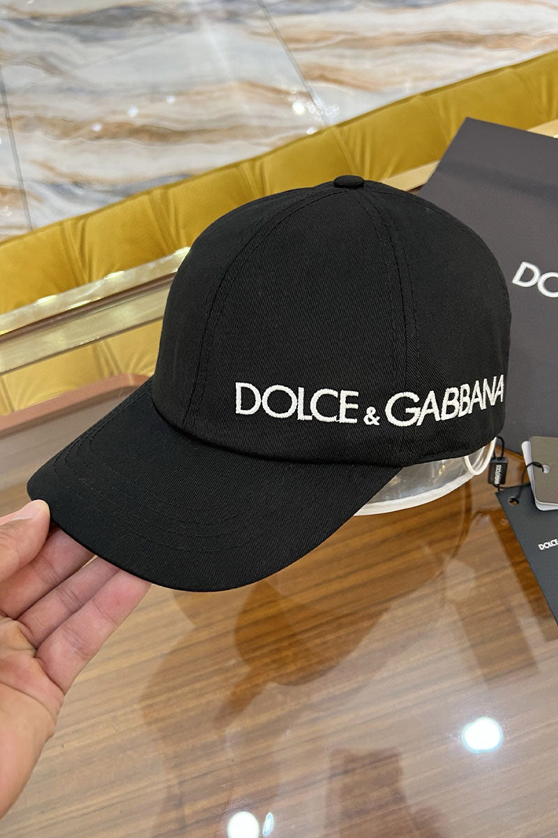 Boné Dolce Gabbana Black Logo White