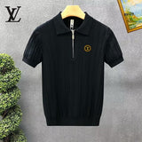 Polo Louis Vuitton Black Gola Emblema Gold