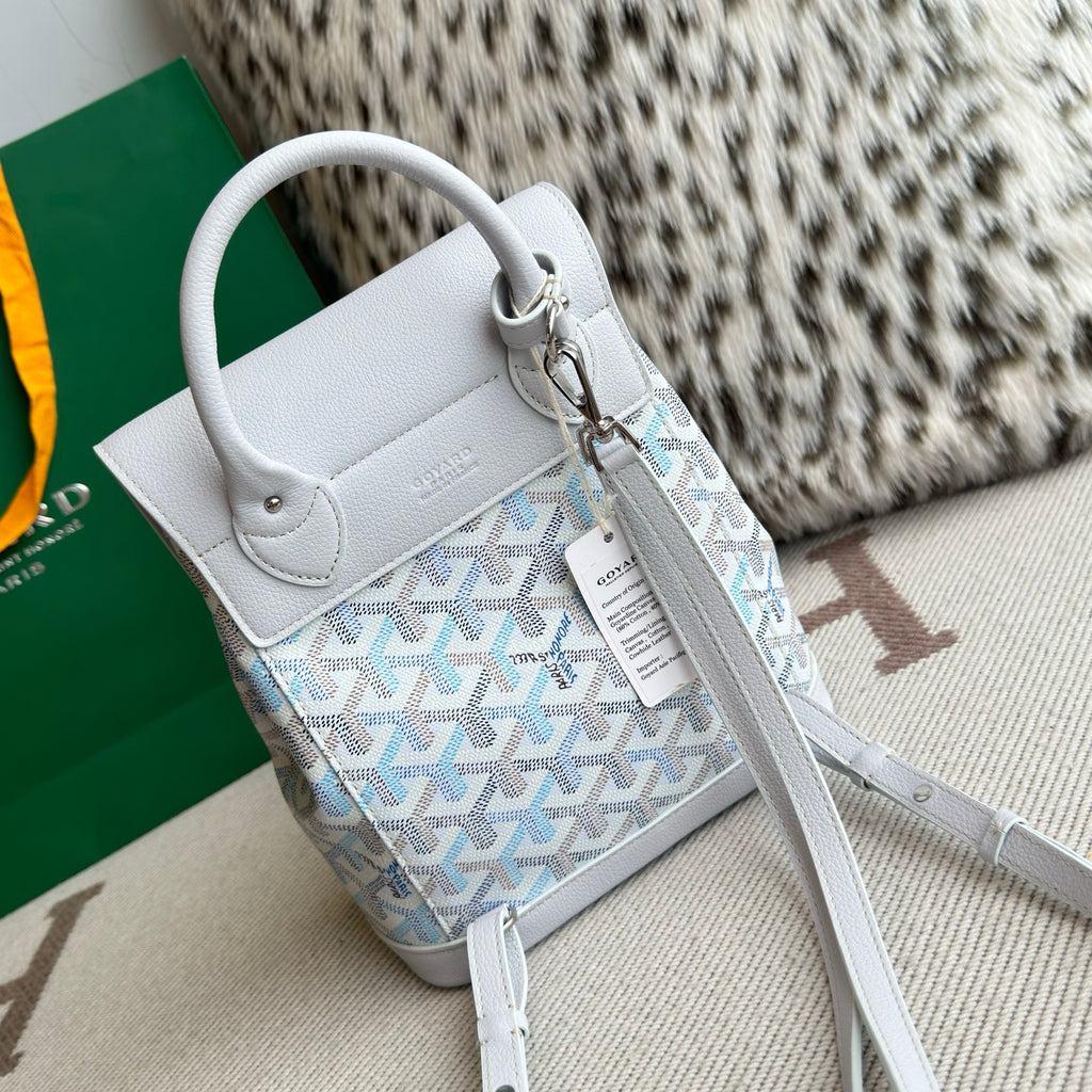 Mochila Goyard Calfskin BackPack Light Blue
