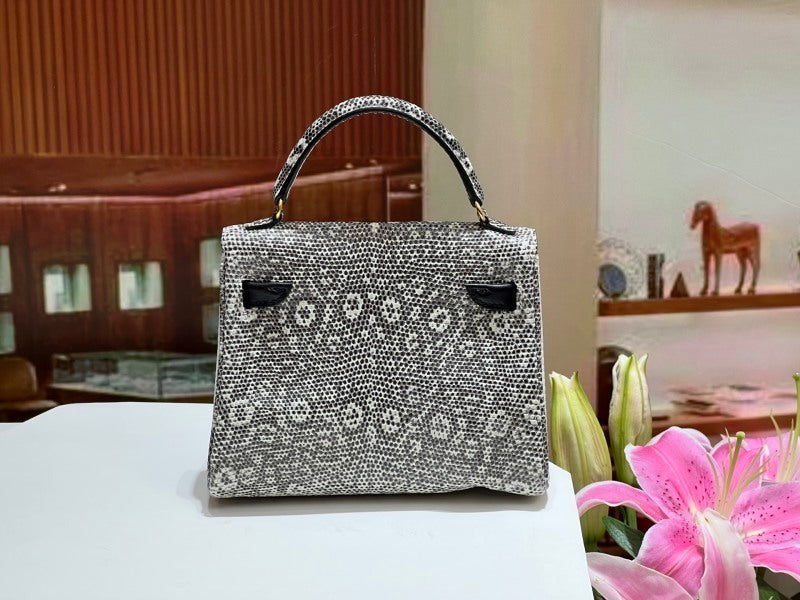 Bolsa Hermès Kelly Idole Kelly Doll in Lizard