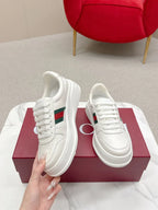 Gucci Chunky White Listras Logo Red Green (Pronta Entrega) Tamanho 42 e 43